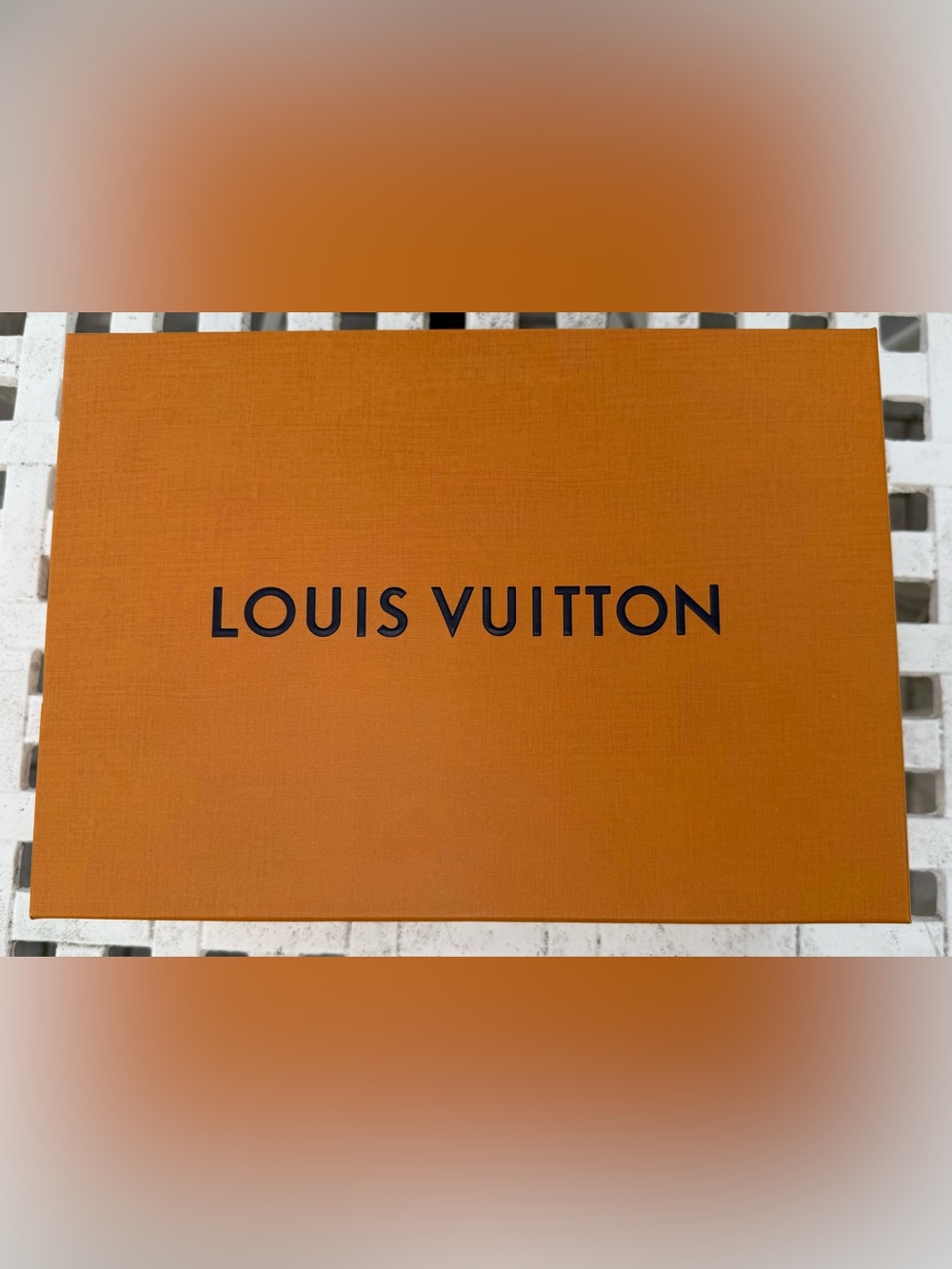 Louis Vuitton Orange Box Shoe Sized Box